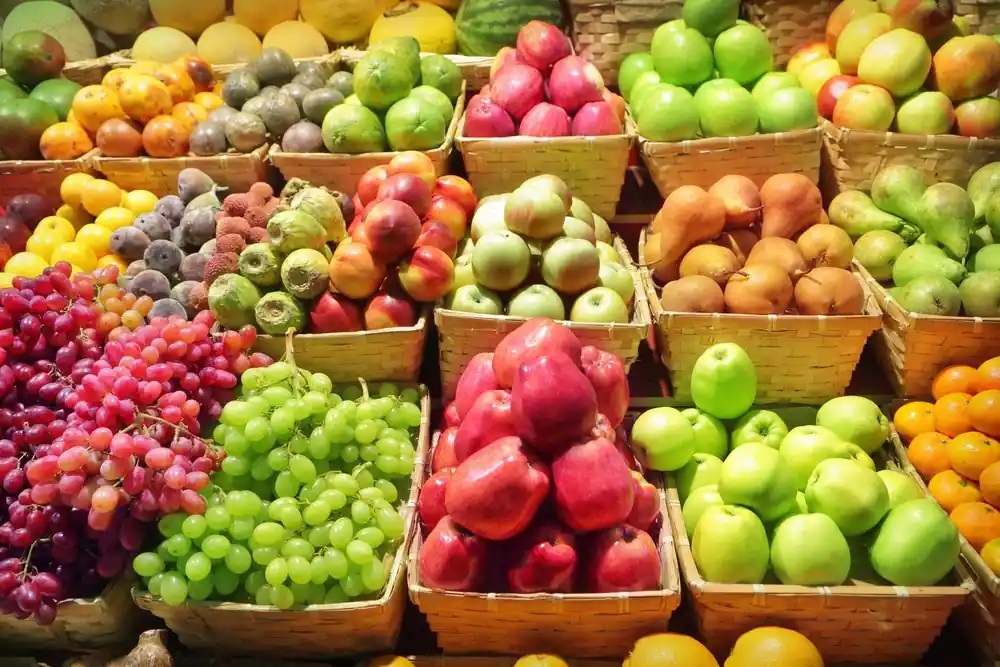 Fresh fruit harvest