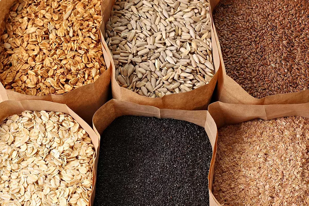 Fresh organic grain and cereals